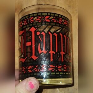 Vintage Houze Holiday Glass Tumblers 4
